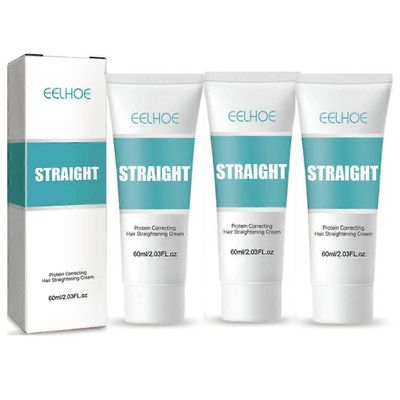 1-3X Proteiinihiusten suoristusvoide, Silkki- ja kiiltohiusten suoristusvoide 2pcs