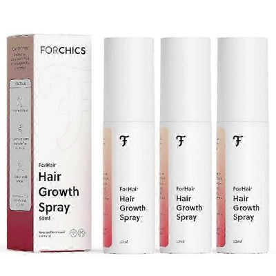 Rasvaton hiusten kasvuöljysuihke paksummille, terveemmille hiuksille - hormoniton 3pcs