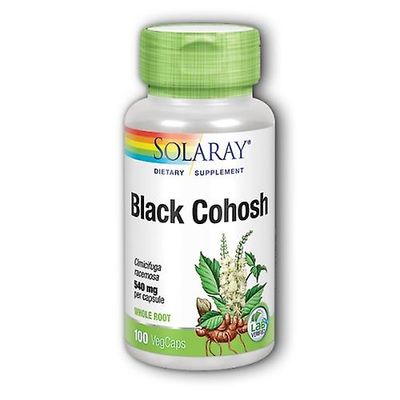 Solaray Black Cohosh, 540 mg, 100 Lippistä (pakkaus 1)