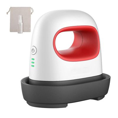 Bærbar Mini Iron Heat Press Machine Kortermet DIY Label Hot Stamping Machine Utskrift Oppvarming HvitRed