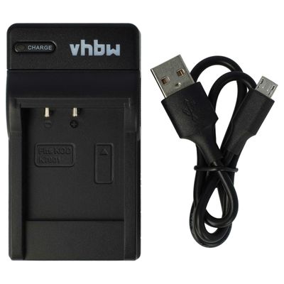 vhbw USB-laturi yhteensopiva Kodak EasyShare M340, M341, M1073, M320, M1063, M1073 IS -kameran videokameran/akun kanssa - latausteline, latauksen m...