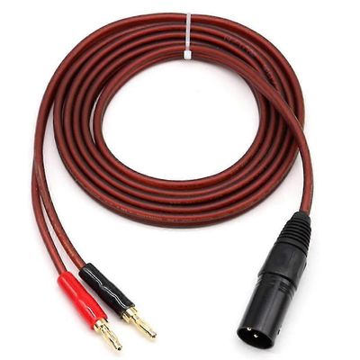 Xlr-banaanikaiutinkaapeli, xlr 3-nastainen uros-banaanipistokkeet äänikaapeli, kullattu 4 mm: n pistoke Xlr: ään