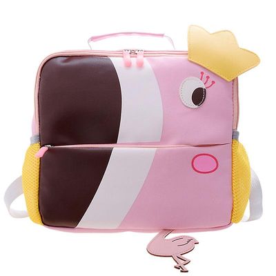Ny sød tegneserie børnehave drenge og piger på bagsiden af den koreanske version af Trend Bag Flamingoer