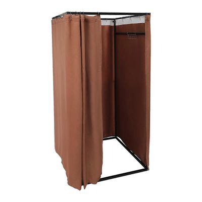 CNCEST 200 cm kannettava irrotettava vaatekauppa sovituskoppi siirrettävä pukuhuone pukuhuone pukuhuone ruskea