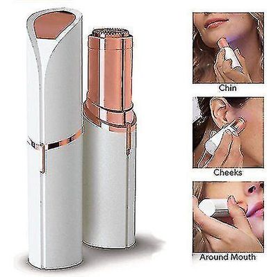 Flawless Facial Hair Remover USB oppladbare 18k gullbelagte resultater Hvit