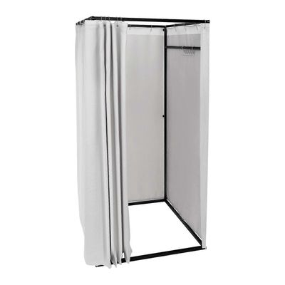 CNCEST 200 cm kannettava irrotettava vaatekauppa sovituskoppi siirrettävä pukuhuone pukuhuone pukuhuone harmaa