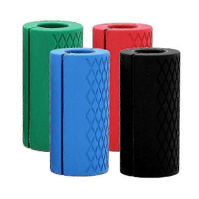 Silikoni paksu rasva Dumbell / Barbell Grips Home Gym Arm Wrap Bar käsipainokahva painonnostoon Vaaleanpunainen