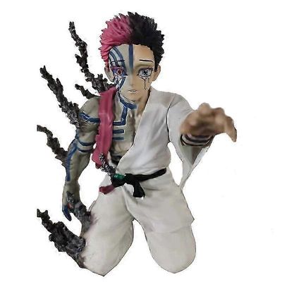 Anime Demon Slayer Kuva Akaza Figurine Juuni Kitsuki Akaza 15cm Pvc Toimintahahmot Kokoelma Malli Nukke lelut Lahjat laatikon kanssa