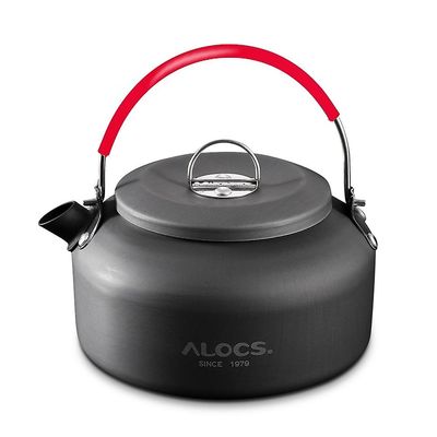 ALOCS Ulkona Vedenkeitin Camping Piknik Vesi Teekannu Kahvipannu 0,8L Alumiinipannu