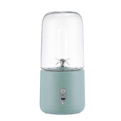 Bærbar Home Electric Mini Juicer med trådløs opladning Mynte grøn