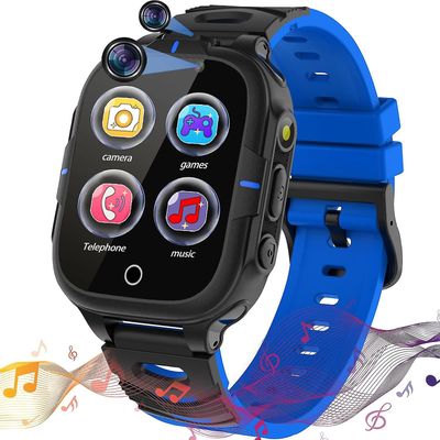 Suren Kids Smart Watch Drenge Piger- Kids Smartwatch med med 15 spil, Sos Call, Musikafspiller, Video Camera BLÅ