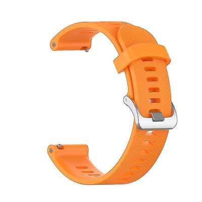 Stropp for Garmin Forerunner 645 Smart Watch silikonarmbånd armbånd oransje