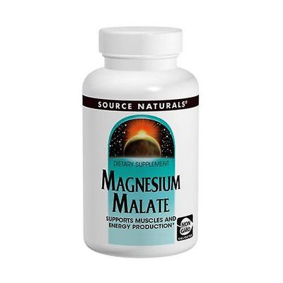 Source Naturals Lähde Naturals Magnesium Malate, 200 Caps (pakkaus 1)