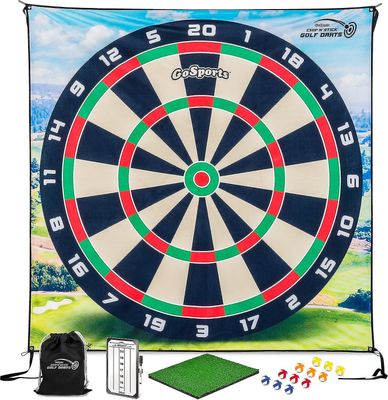 Chip N 'Stick golfspill med Chip N 'Stick golfballer - gigantiske størrelsesmål med chipping matte - Velg klassisk eller dart180 * 180cm