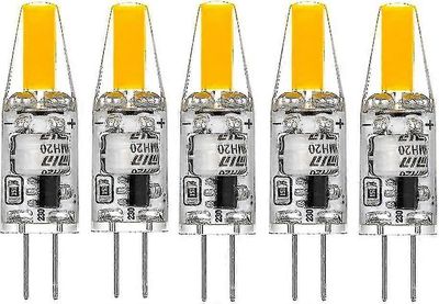 G4 Led 220V 3w 2700k lämmin valkoinen 160lm, silikonipolttimot korvaavat perinteiset 30w halogeenilamput, 5 yksikön pakkaus