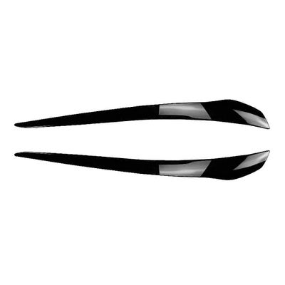 Auton kiiltävä musta ajovalo kulmakarvojen tarrakansi verhoilu BMW E92 E93 LCI 2010-2012 autotarvikkeet