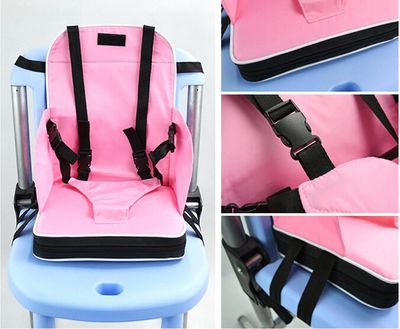 Ruili Baby Toddler Booster Seat Travel Dining Feeding High Chair Portable Foldable Pink