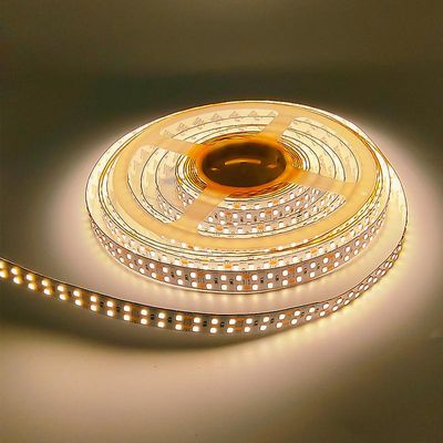 24V lämmin valkoinen LED-nauha 3000K, 15M vedenpitävä IP67 kaksiriviset LEDit 2835 SMD-nauhavalo keittiöön