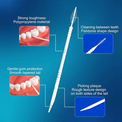 300 kpl hammastikku 2-in-1 hammaslanka poikkeja erittäin sitkeä hammasväliharja hampaat tikku kielen kaavin suunhoitotyökalut ammattimaiset hammast...