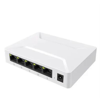 Verkkokytkin 5 portti 100 / 1000Mbps Gigabit Network Ethernet kytkinsovitin Nopea RJ45 Ethernet Switc