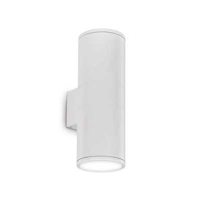 Ideal Lux Lighting Ideel Lux Gun - 2 lys udendørs stor op ad væggen lys sort hvid IP54, E27