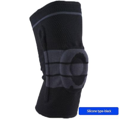1Pcs silikone knæ pad skridsikker åndbar basketball vægtløftning foråret knæ støtte unisex professionel sport wrap 07 Xl
