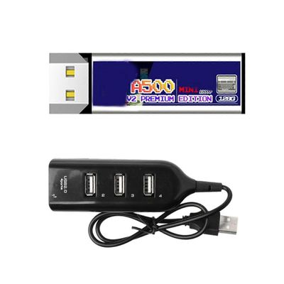 4G/128G A500 MINI -pelilaajennuskortti USB-tikkulaajennuspaketti USB-keskittimellä Löydä pelitarvikkeiden ilo uudelleen