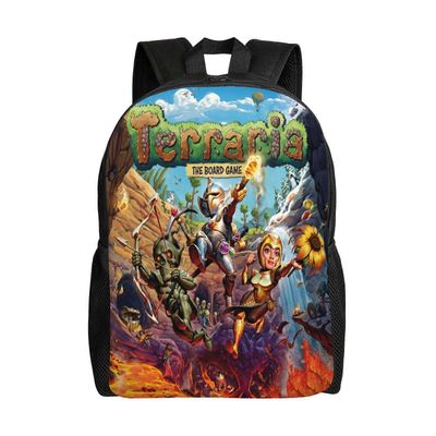 Reppu 1341QF Terraria-reppu Suurikapasiteettinen koululaukku Kirjalaukku Rento Päiväreppu Reput Naisille Miehet Lapset XA1341 16.1 X 11.8 X 4.5inches