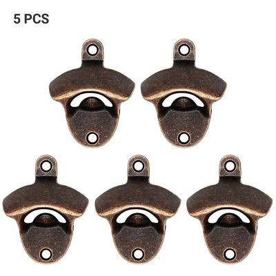 Besser Øl flaskeåbner væg monteret drikke hætter hjem Tool Bar Vin Metal Rød 5 pcs