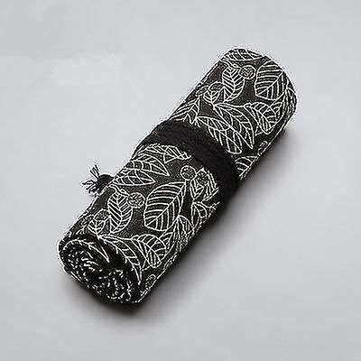 V blyantveske 36 hull wrap roll makeup kosmetisk børste penn oppbevaring