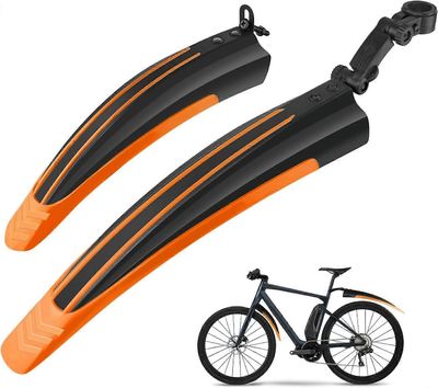 Ersam polkupyörän lokasuojasarja, säädettävä yleispyörä edessä takana pyöräsuoja maastopyörä polkupyörän lokasuojatarvikkeet oranssi