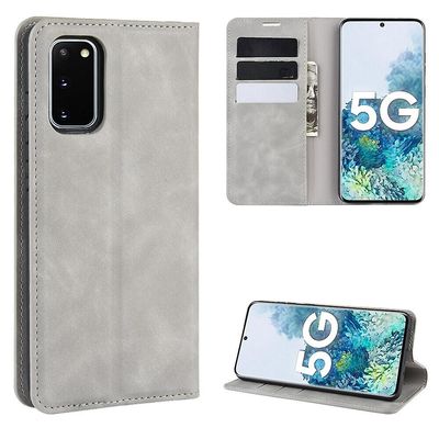 Gangxun Sag til Samsung Galaxy S20 Fe 5g/4g Premium Læder Magnetisk Lukning Grey