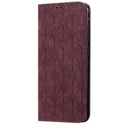 Gangxun Kompatibel med Samsung Galaxy A71 5g taske læder magnetisk flip folio cover tegnebog rød