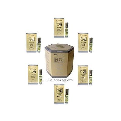 AL-REHAB Pakkaus 6 kpl Musk Perfume Al Rehab Secret Man 6ml 100% öljyä