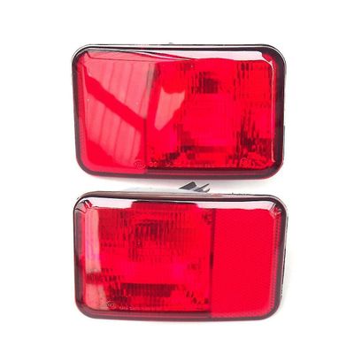 1 par bil bakre støtfanger lampe tåke lampe baklykt 55078104ac 55078105ac for wrangler 2007-2018 Rød