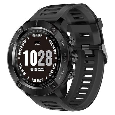 Zeus Smart Watch Mænd Kvinder Full Touch Blodtryk Sport Smartwatch Fitness Tracker Pulsmåler til Android IOS Sølv