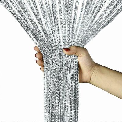 Tinor String Oviverho Kärpänen Hyönteisverkko String Oviaukot Jakaja Glitter Retro Tupsu Ovet Oviaukot Jakajat Paneeli Juhlakoristeet