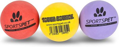 Sportspet Tough Bounce Natural Rubber Dog -pallot