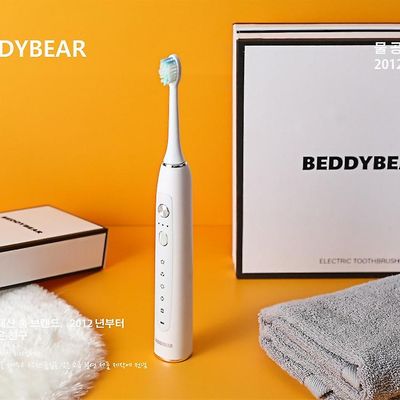Voksen højfrekvent akustisk vibration ipx7 Vandtæt studerende Mandlig og kvindelig smart tandbørste hvid