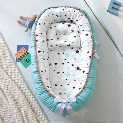 Numb Baby Lounger Folding Portable Newborn Crib Infant Cotton Co Sleeping Bassinet For Travel Soverom Utendørs