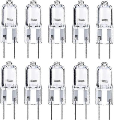 10kpl G6.35 halogeenilamput 2-nastaiset 12v 35w, lämmin valkoinen 2700k, kattokruunuille, kiskovaloille, maisemavaloille, pöytävalaisimille d202417...