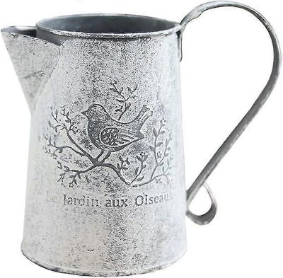 Kastelupurkki Metalli kukka maljakon tinaämpäri kahvalla vintage koristelu puutarhaan 15 x 11 x 8,5 cm