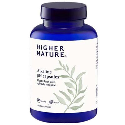 Higher Nature emäksinen pH kapselit 180 (ACC180)