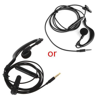 3,5 mm enkel in-ear endast mono hörlurar hörlurar hörlurar med mikrofon för telefon