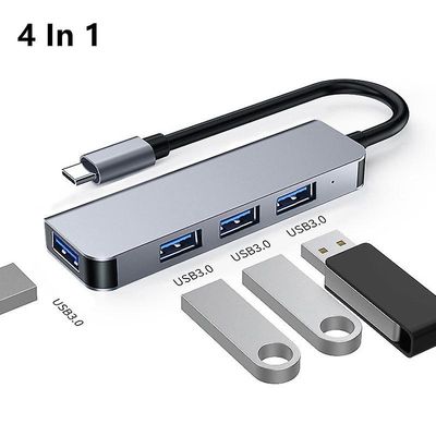 Type-c Hub til USB 3.0 Usb-c Hdmi Lan Rj45 Sd TF-adapter til Macbook bærbar computer / eller 4 i 1 4 In 1