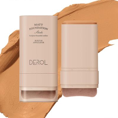 Unbrand Foundation Stick, monikäyttöinen meikkipuikkomeikki sisäänrakennetulla meikkivoidesiveltimellä, Velvet High Coverage Cream Foundation Longw...