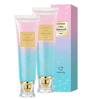 1-3X niasiiniamidia valkaiseva hammastahna, luonnollinen niasiiniamidihammastahna, hampaiden valkaisu 2 putkea