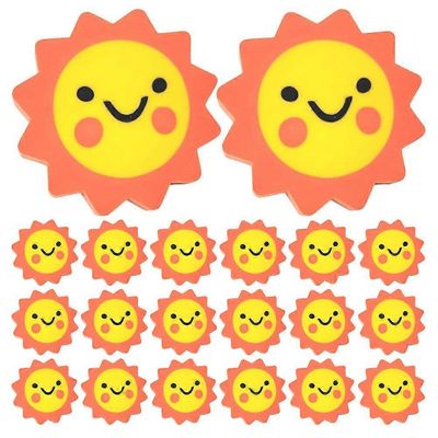 50kpl söpöjä auringonkukan pyyhekumekumeja lapsille lyijykynäpyyhekumit luokkahuonetarvikkeet hauskoja uutuuspyyhekumeja koulun minipyyhekumeihin p...