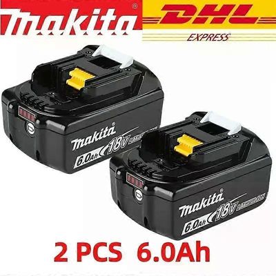 100 % Makita 6Ah Makita 18V akku BL1830B BL1850B BL1850 BL1840 BL1860 BL1815 vaihto litiumakku-fj 6,0 Ah 2 kpl
