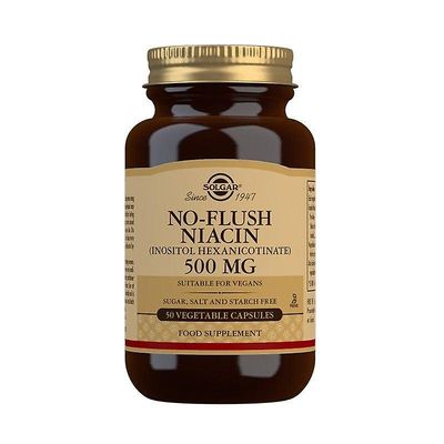 Solgar huuhtelematon niasiini 500mg Vegicaps 50 (12556051)